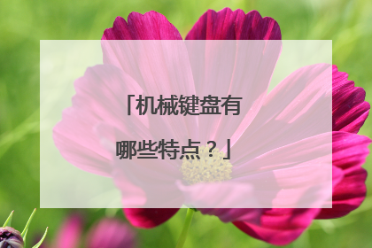 机械键盘有哪些特点?