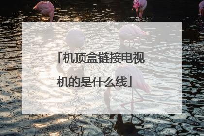 机顶盒链接电视机的是什么线