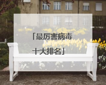 最厉害病毒十大排名