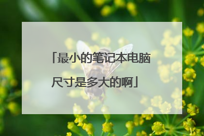 最小的笔记本电脑尺寸是多大的啊