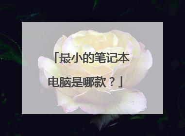 最小的笔记本电脑是哪款？