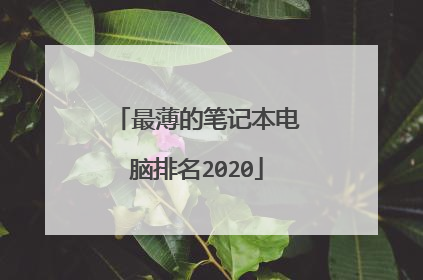 最薄的笔记本电脑排名2020