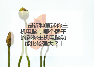 最近种草迷你主机电脑，哪个牌子的迷你主机电脑功能比较强大？