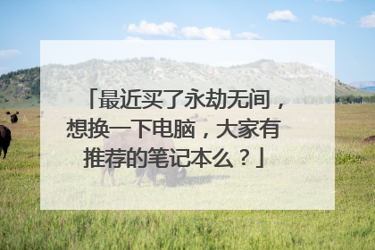 最近买了永劫无间,想换一下电脑,大家有推荐的笔记本么?