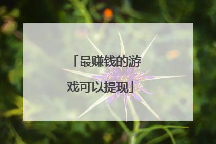 最赚钱的游戏可以提现