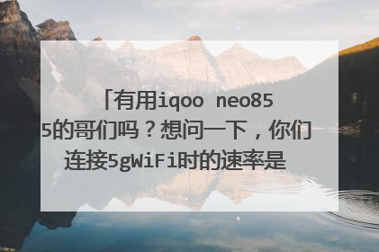 有用iqoo neo855的哥们吗?想问一下,你们连接5gWiFi时的速率是433还是867呢?