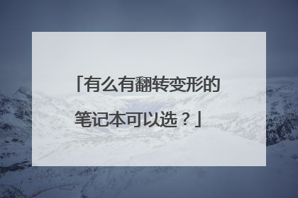 有么有翻转变形的笔记本可以选？