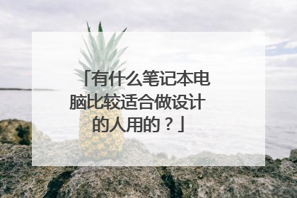 有什么笔记本电脑比较适合做设计的人用的?