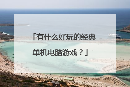 有什么好玩的经典单机电脑游戏？
