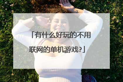 有什么好玩的不用联网的单机游戏?