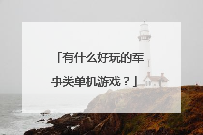 有什么好玩的军事类单机游戏?