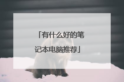 有什么好的笔记本电脑推荐