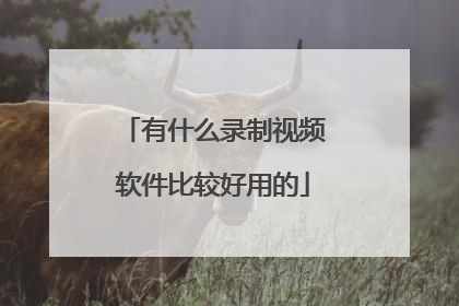 有什么录制视频软件比较好用的