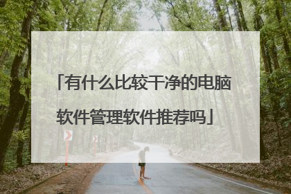 有什么比较干净的电脑软件管理软件推荐吗