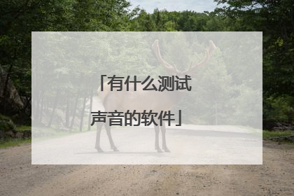 有什么测试声音的软件