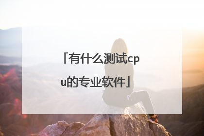 有什么测试cpu的专业软件