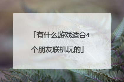 有什么游戏适合4个朋友联机玩的