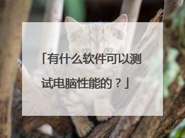 有什么软件可以测试电脑性能的?