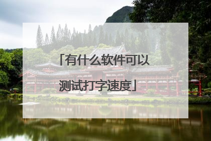 有什么软件可以测试打字速度