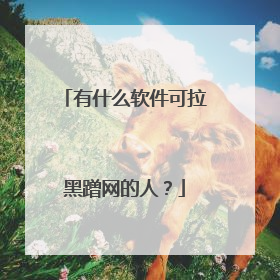 有什么软件可拉黑蹭网的人？