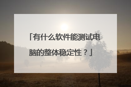 有什么软件能测试电脑的整体稳定性？