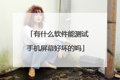 有什么软件能测试手机屏幕好坏的吗