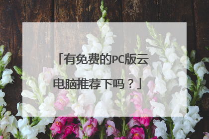 有免费的PC版云电脑推荐下吗?