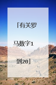 有关罗马数字1到20