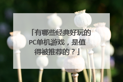 有哪些经典好玩的PC单机游戏,是值得被推荐的?