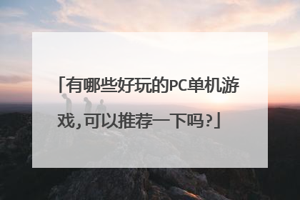 有哪些好玩的PC单机游戏,可以推荐一下吗?