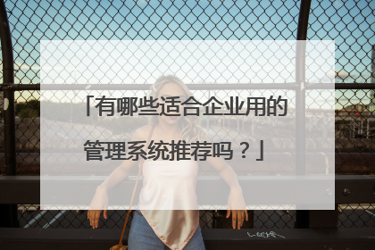 有哪些适合企业用的管理系统推荐吗？
