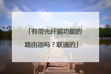 有带光纤猫功能的路由器吗?联通的