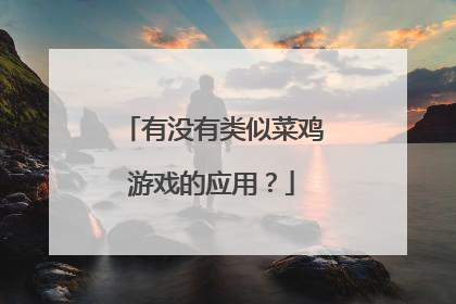 有没有类似菜鸡游戏的应用?