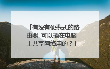 有没有便携式的路由器 可以插在电脑上共享网络用的？