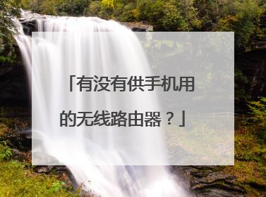 有没有供手机用的无线路由器？