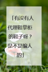 有没有人代理鞋掌柜的鞋子呀?是不是骗人的