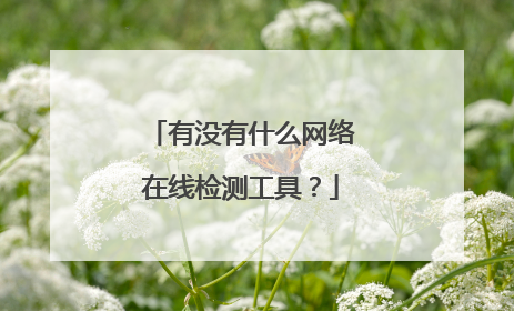 有没有什么网络在线检测工具？