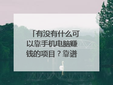 有没有什么可以靠手机电脑赚钱的项目?靠谱一点的,哪怕是投资也行,就是不想上班了。