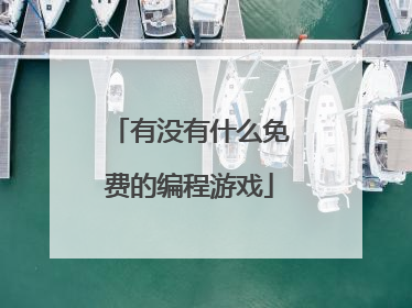有没有什么免费的编程游戏