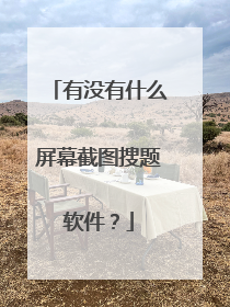 有没有什么屏幕截图搜题软件?