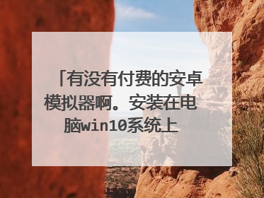 有没有付费的安卓模拟器啊。安装在电脑win10系统上的!不要免费的 。广告少一点的性能高一点点?