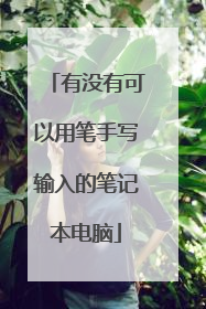 有没有可以用笔手写输入的笔记本电脑