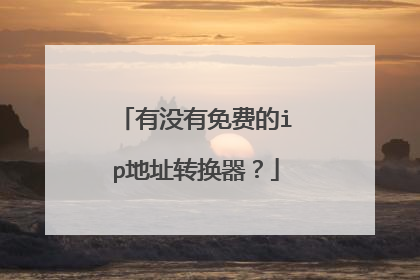 有没有免费的ip地址转换器？