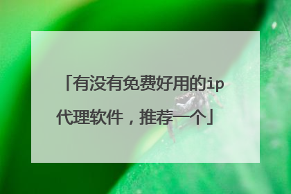 有没有免费好用的ip代理软件，推荐一个