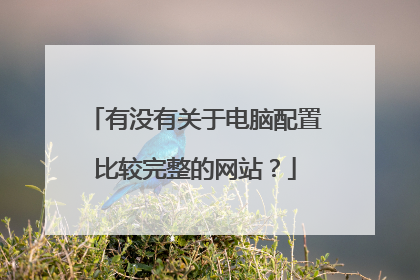 有没有关于电脑配置比较完整的网站？