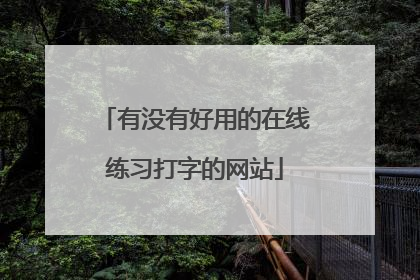 有没有好用的在线练习打字的网站