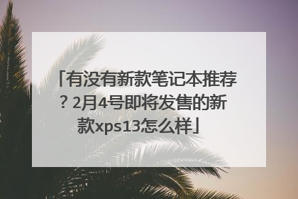 有没有新款笔记本推荐?2月4号即将发售的新款xps13怎么样