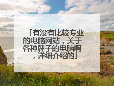 有没有比较专业的电脑网站,关于各种牌子的电脑啊,详细介绍的