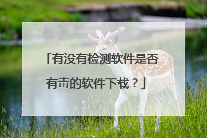 有没有检测软件是否有毒的软件下载？