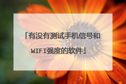 有没有测试手机信号和WIFI强度的软件